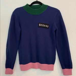 Stüssy colorblock sweater